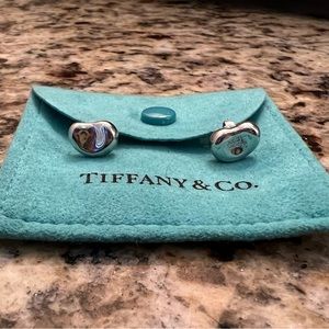 Tiffany & Co Sterling Silver Bean Earrings